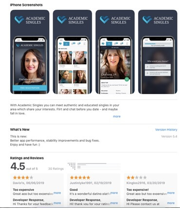 academic-single-app-store-review