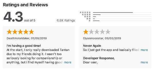 tantan-app-store-reviews
