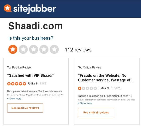 shaadi-support12-sitejabber